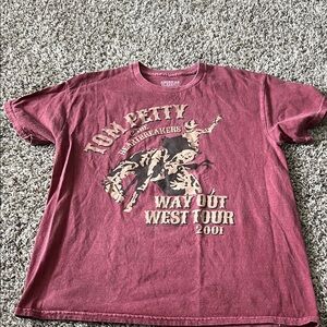 Tom Petty Graphic T-Shirt - Red